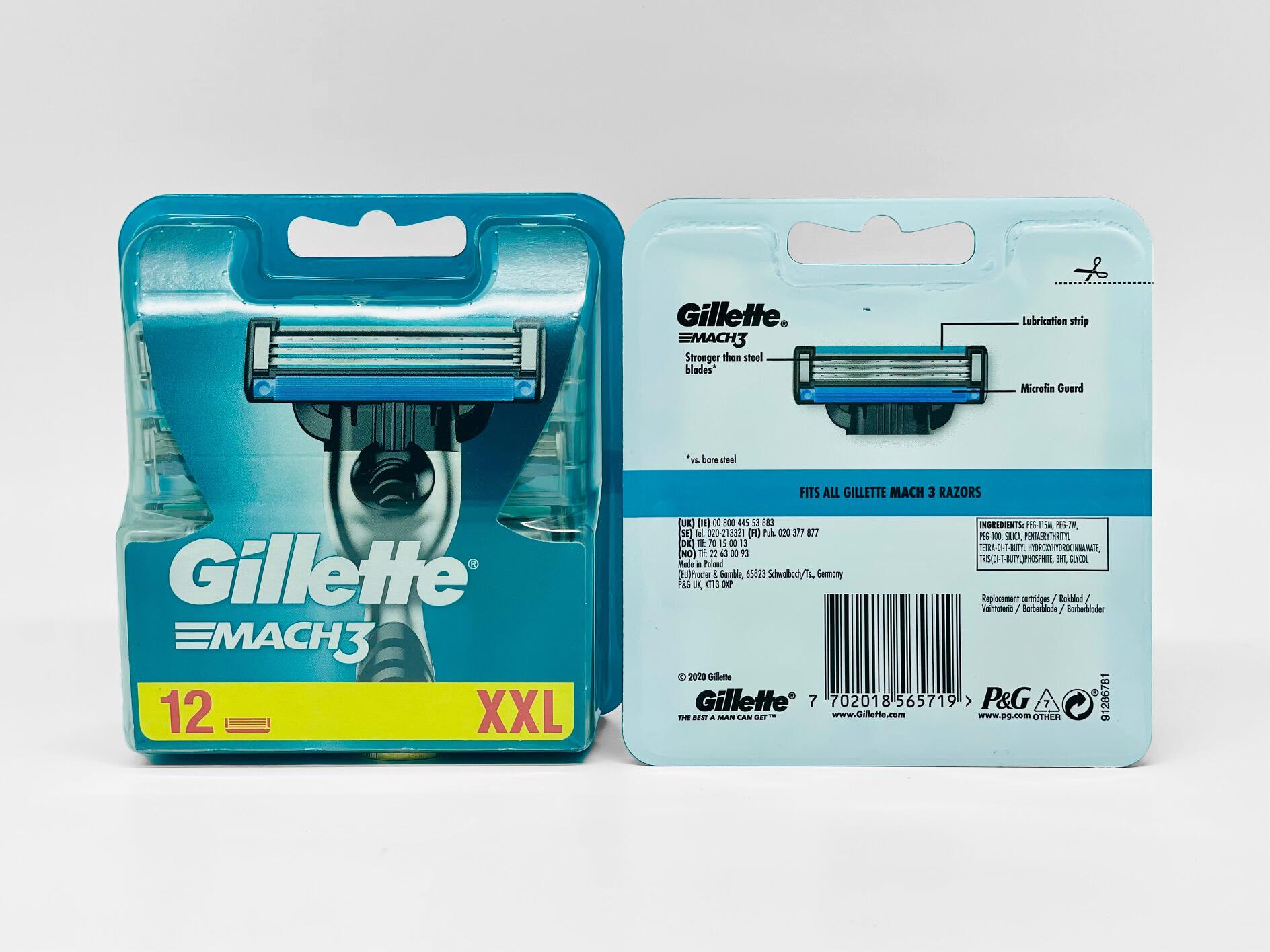 Gillette Mach3 -terät - Vaihtoterät.fi